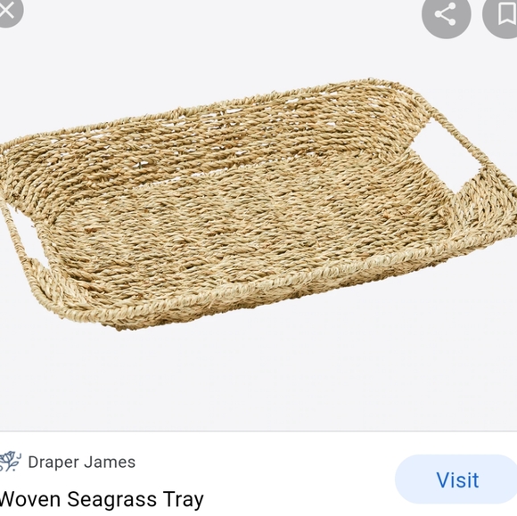 Draper James Accents Newdraper James Woven Seagrass Tray Poshmark